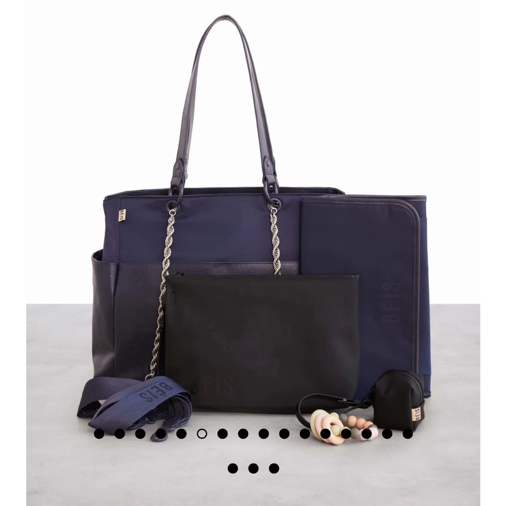 BEIS The Diaper Bag Navy Blue NWT - Picture 2 of 10